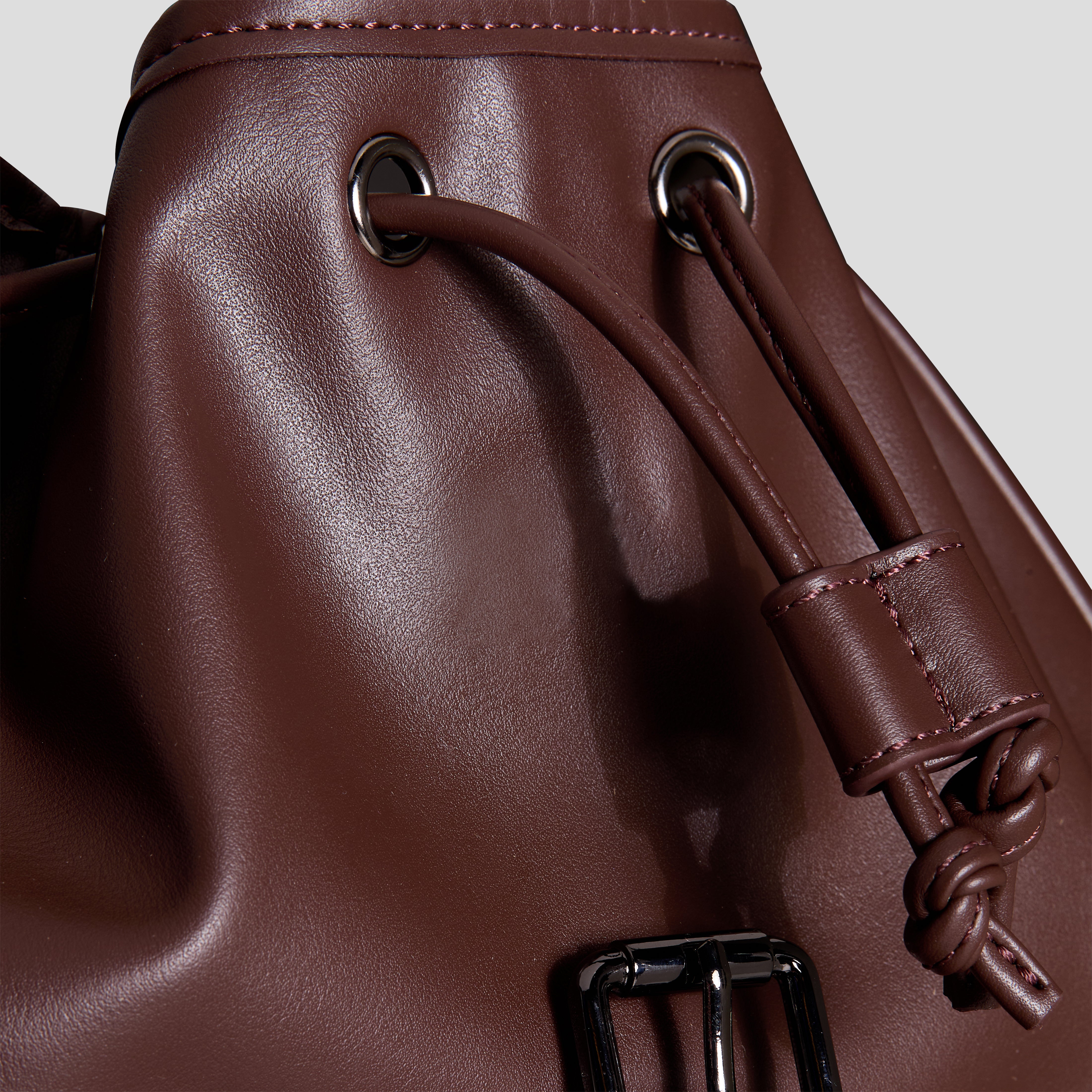 BOLZR  Rucksack  veganes Leder braun