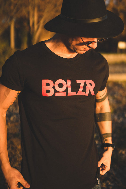 Bolzr T-Shirt | Schwarz & Teufelsrot