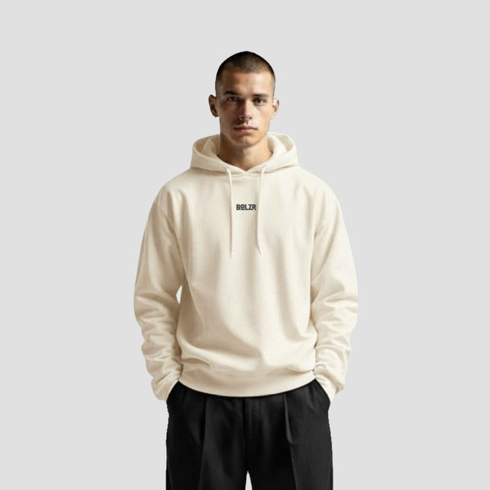 BOLZR Red 350 GSM Hoodie Natural Raw [LIMITED]