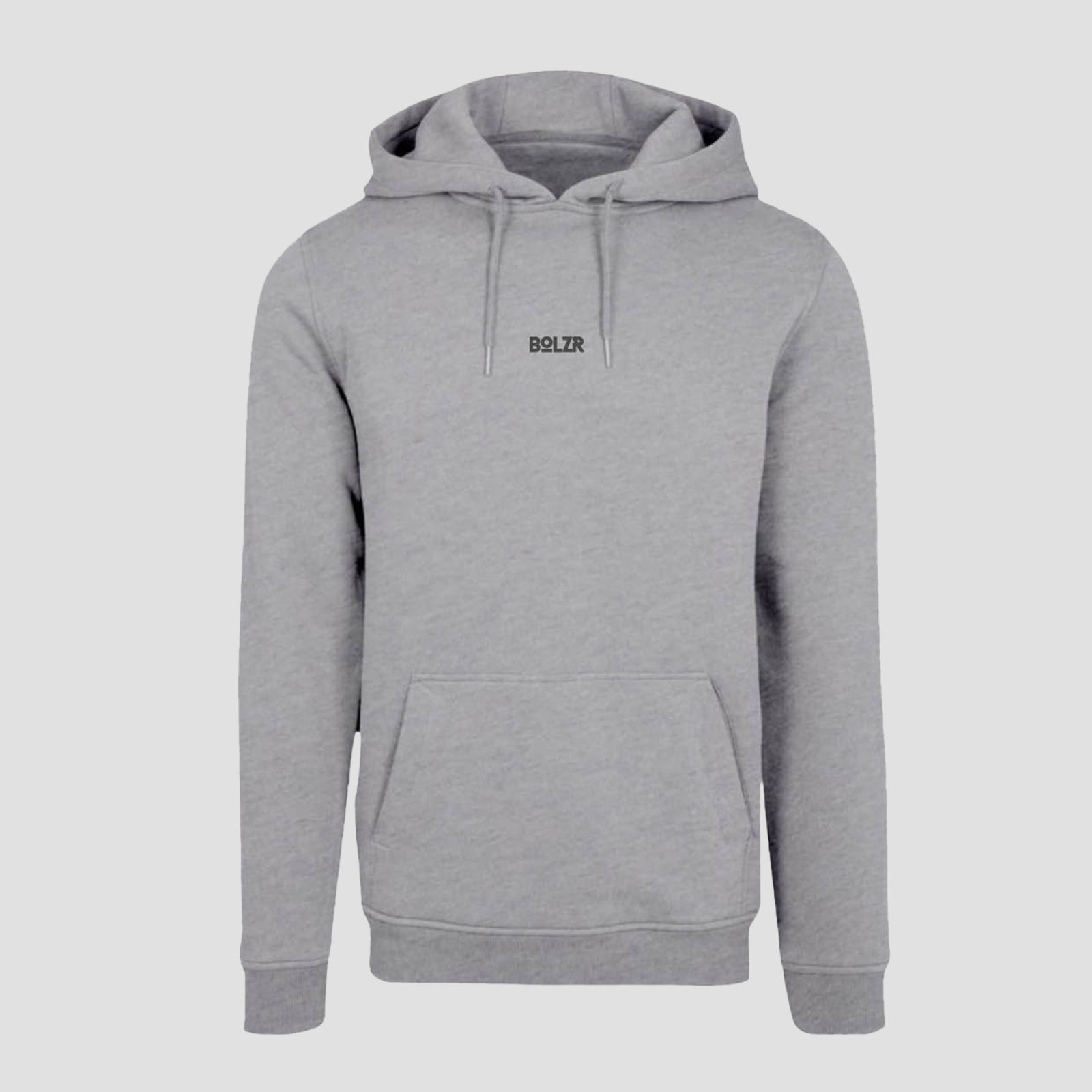 BOLZR Red Classic Hoodie [Heather Grey]