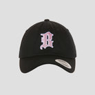 BOLZR Low Profile Cotton Twill Dad Cap [Black / Pink] 