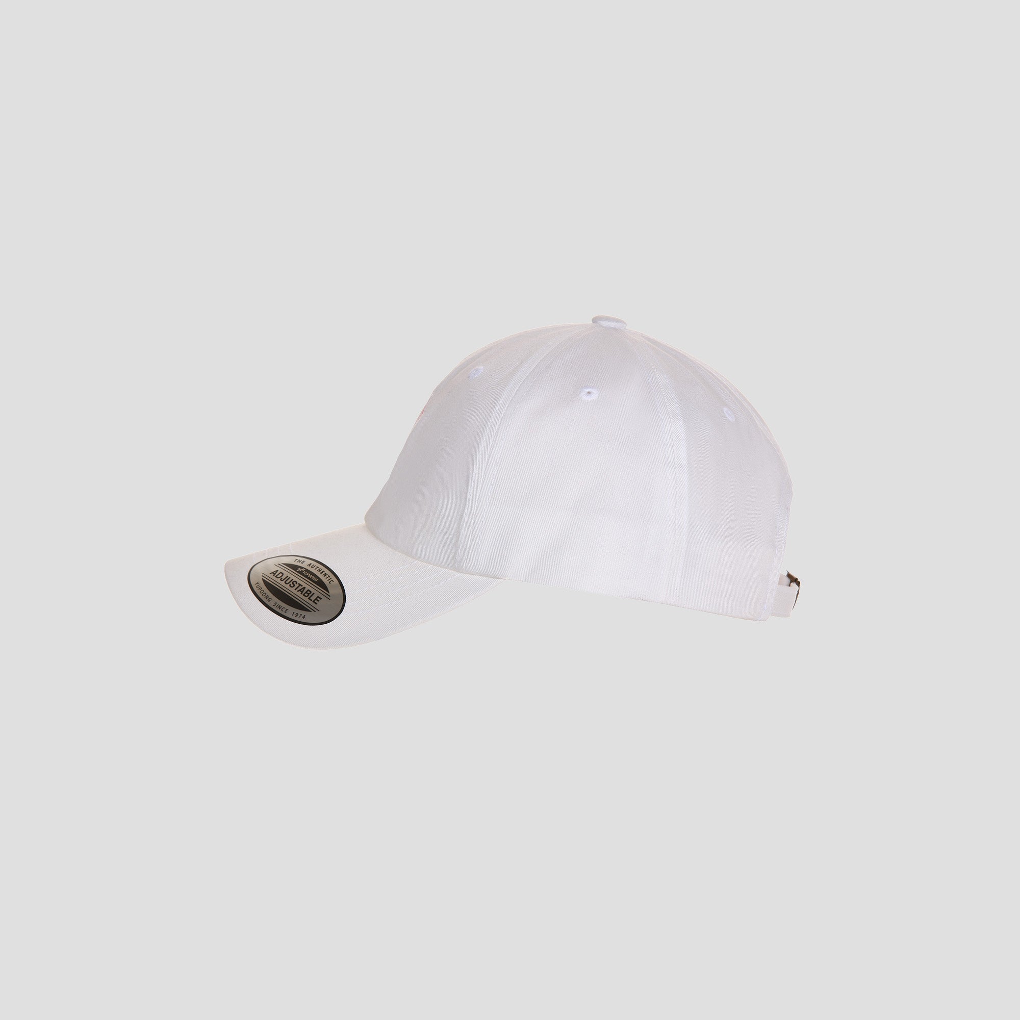 BOLZR Low Profile Cotton Twill Dad Cap [White / Pink] Seitenansicht