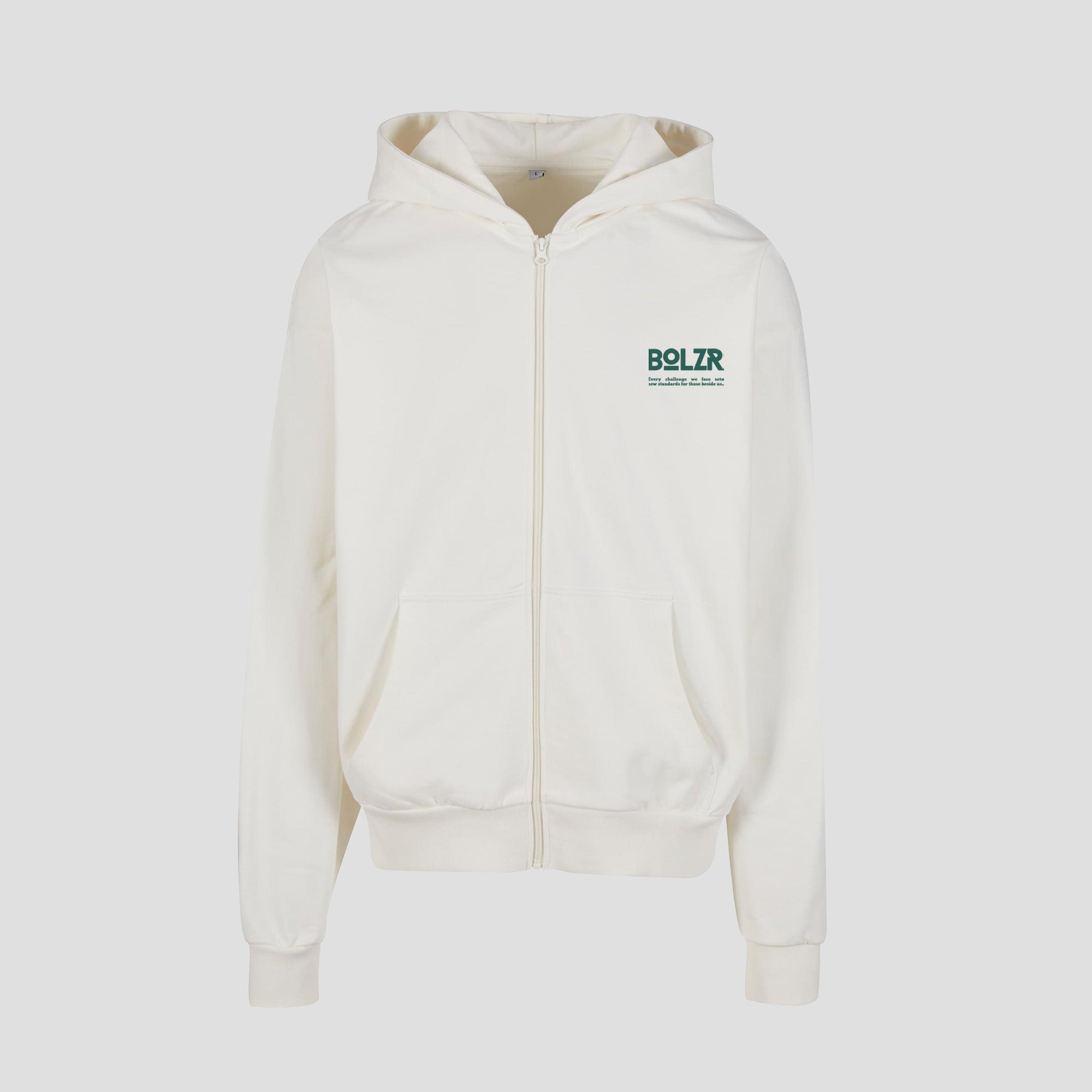 BOLZR Red Classic Heavy Zipper [Off-White]