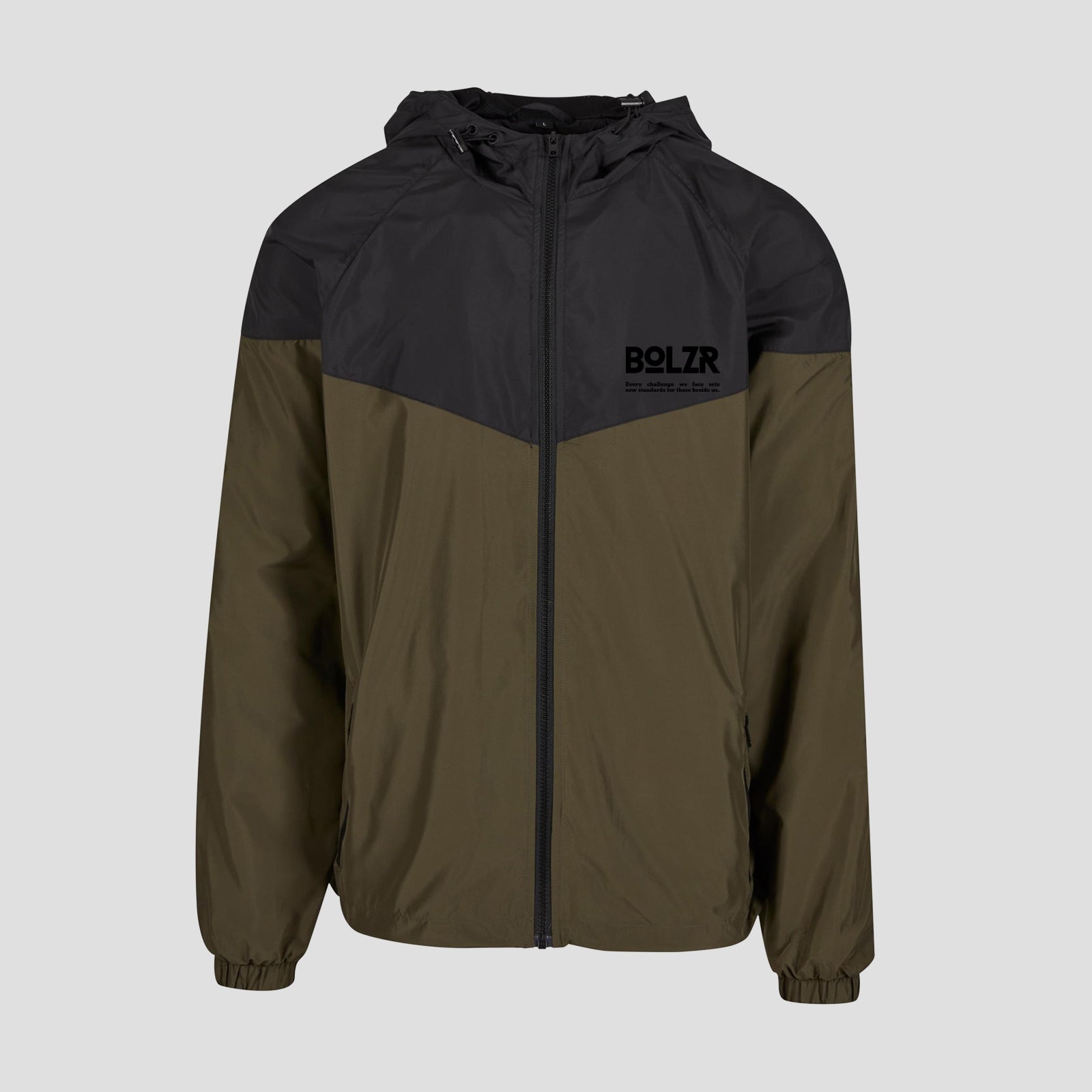 BOLZR Red Classic Windrunner [Black/Olive]
