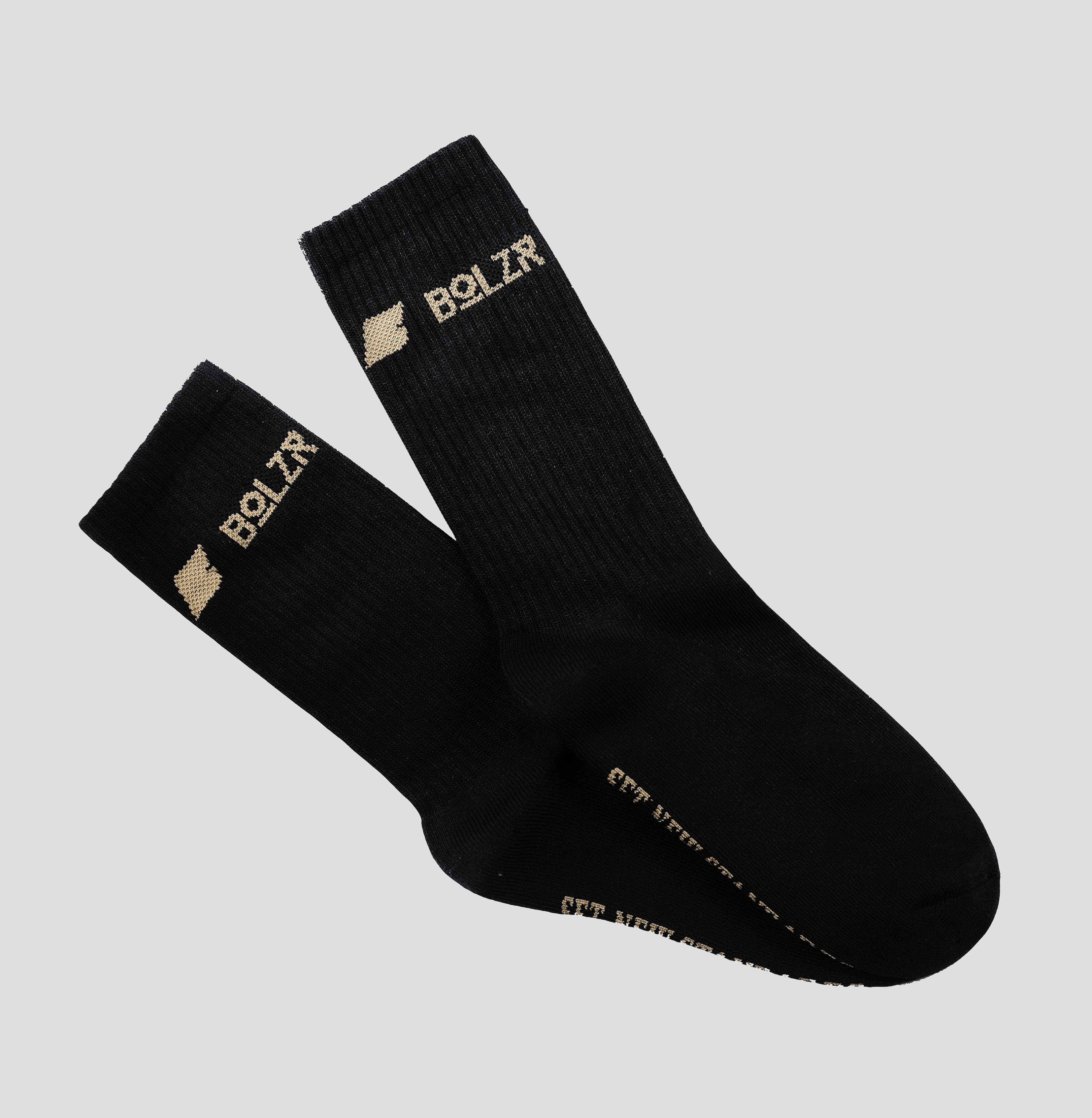 BOLZR Tennis Socken aus Bio-Baumwolle [Schwarz] Multipack