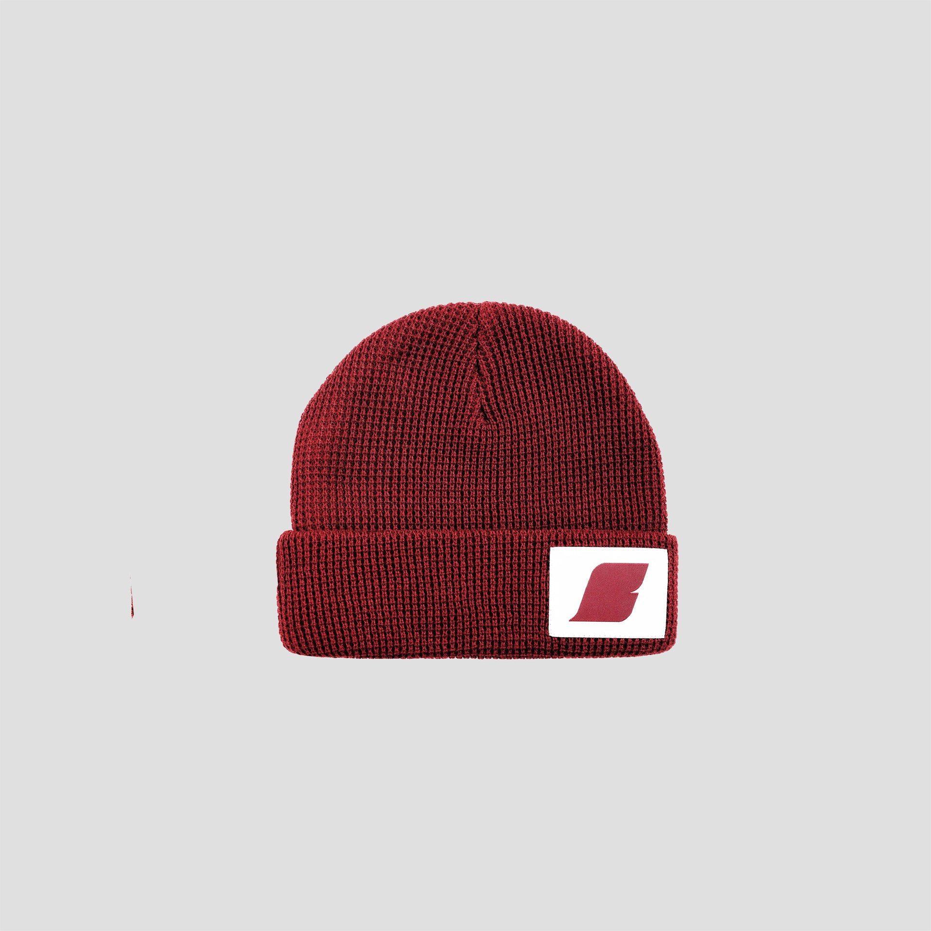 BOLZR Waffle Knit Beanie [RED]