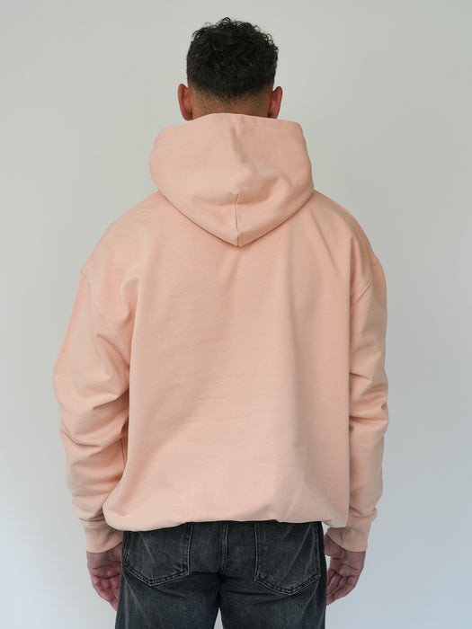 Bolzr Embroidered Hoodie  | Peche | Oversized