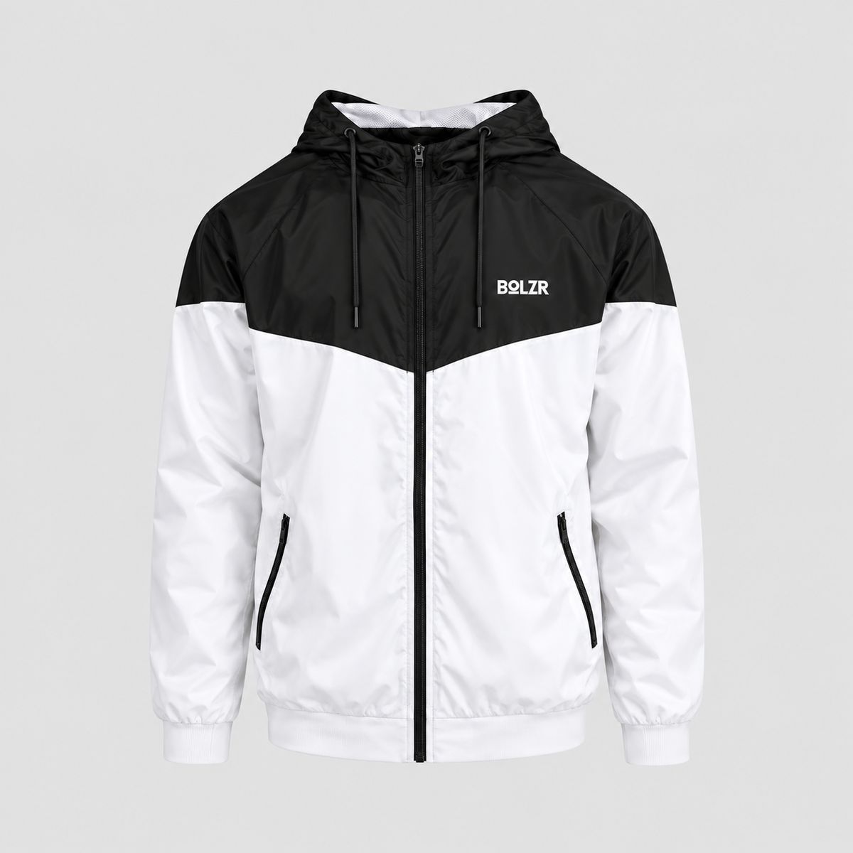 BOLZR Red Classic Windrunner [Black/White]