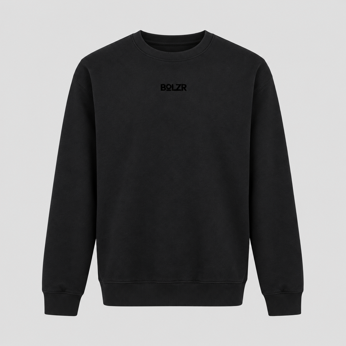 BOLZR Red Classic Crewneck Sweater [Black]