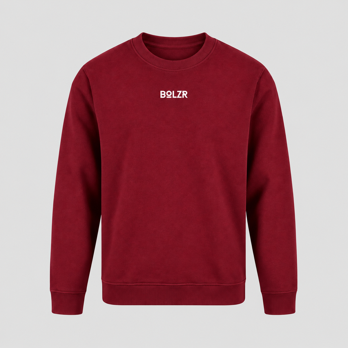 BOLZR Red Classic Crewneck Sweater [Burgundy]