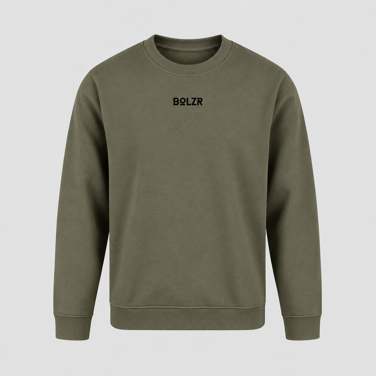 BOLZR Red Classic Crewneck Sweater [Olive]