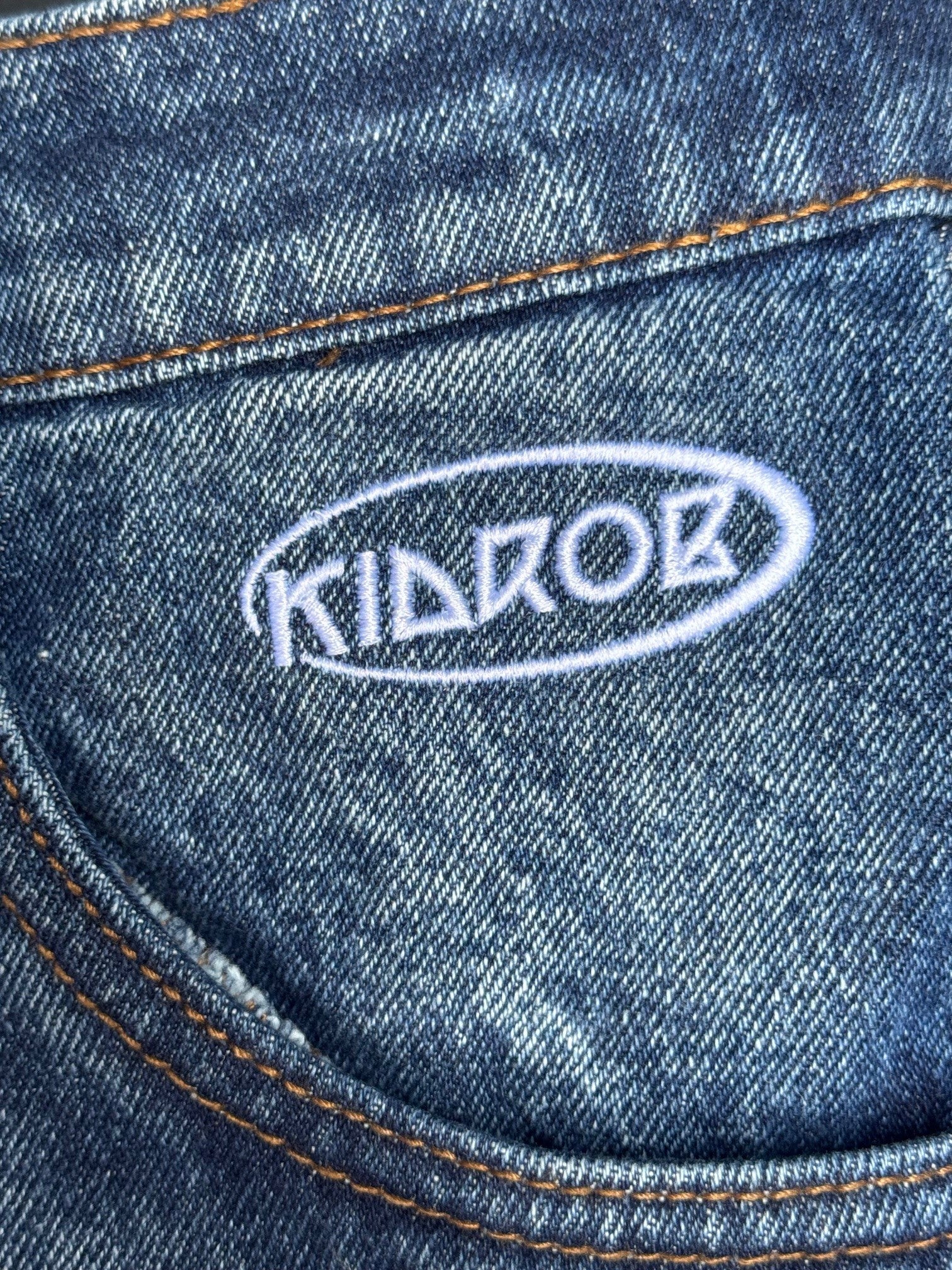 Robert Andrich Kidrob Heavy Denim Jorts [Blue washed] BOLZR  Detail Logo