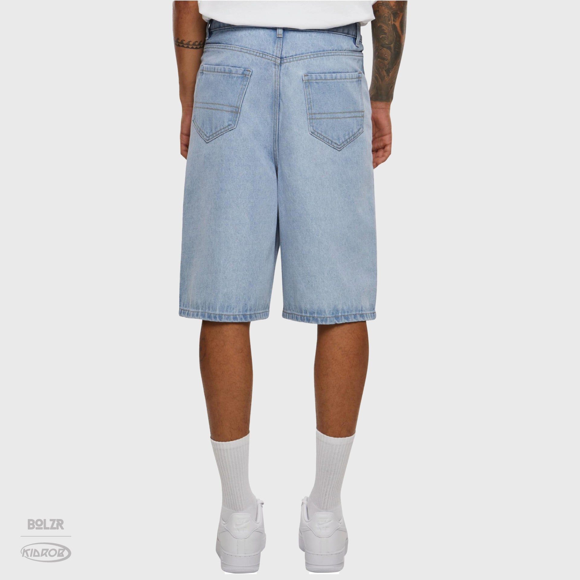 Robert Andrich Kidrob Heavy Denim Jorts [Light Blue washed] back