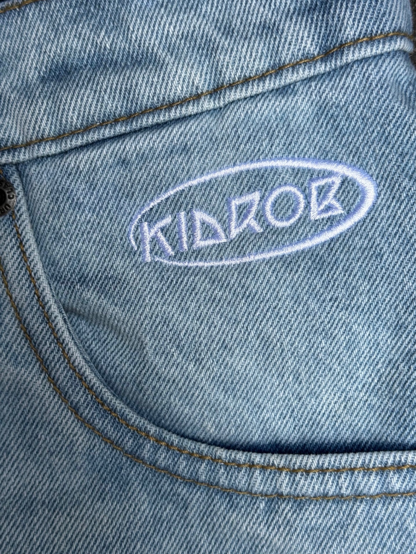 Robert Andrich Kidrob Heavy Denim Jorts [Light Blue washed] logo BOLZR
