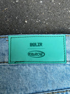 Robert Andrich Kidrob Heavy Denim Jorts [Light Blue washed] logo BOLZ back