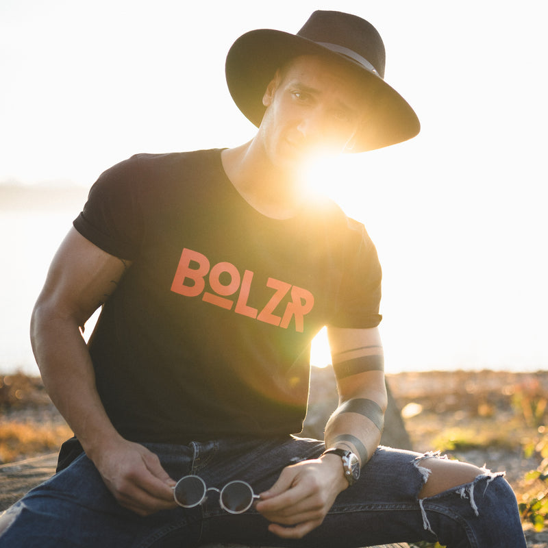 Bolzr T-Shirt | Black &amp; Devil Red