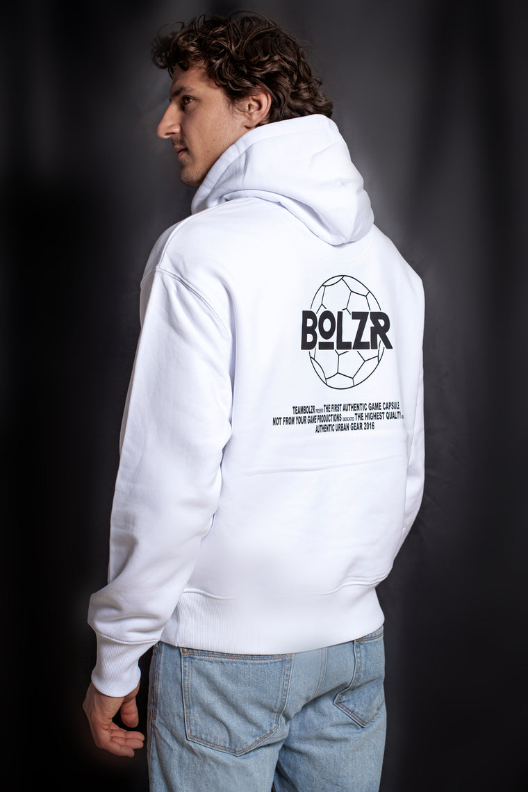 Bolzr Hoodie | White | oversized