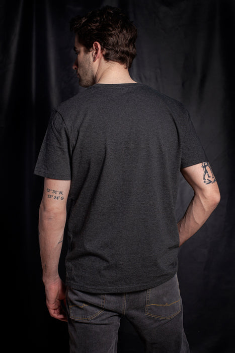 Bolzr T-Shirt JAPAN | Dunkelgrau mit eingestickten Logo