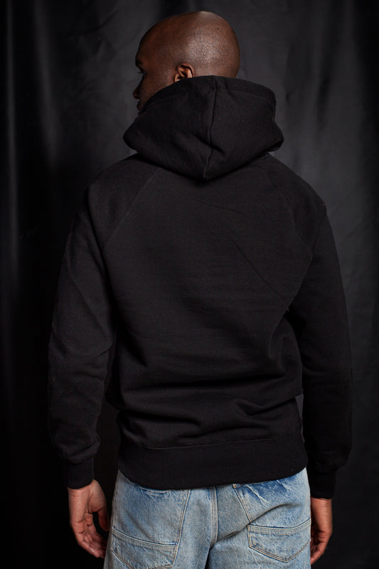 Bolzr Hoodie JAPAN | Black with embroidered logo